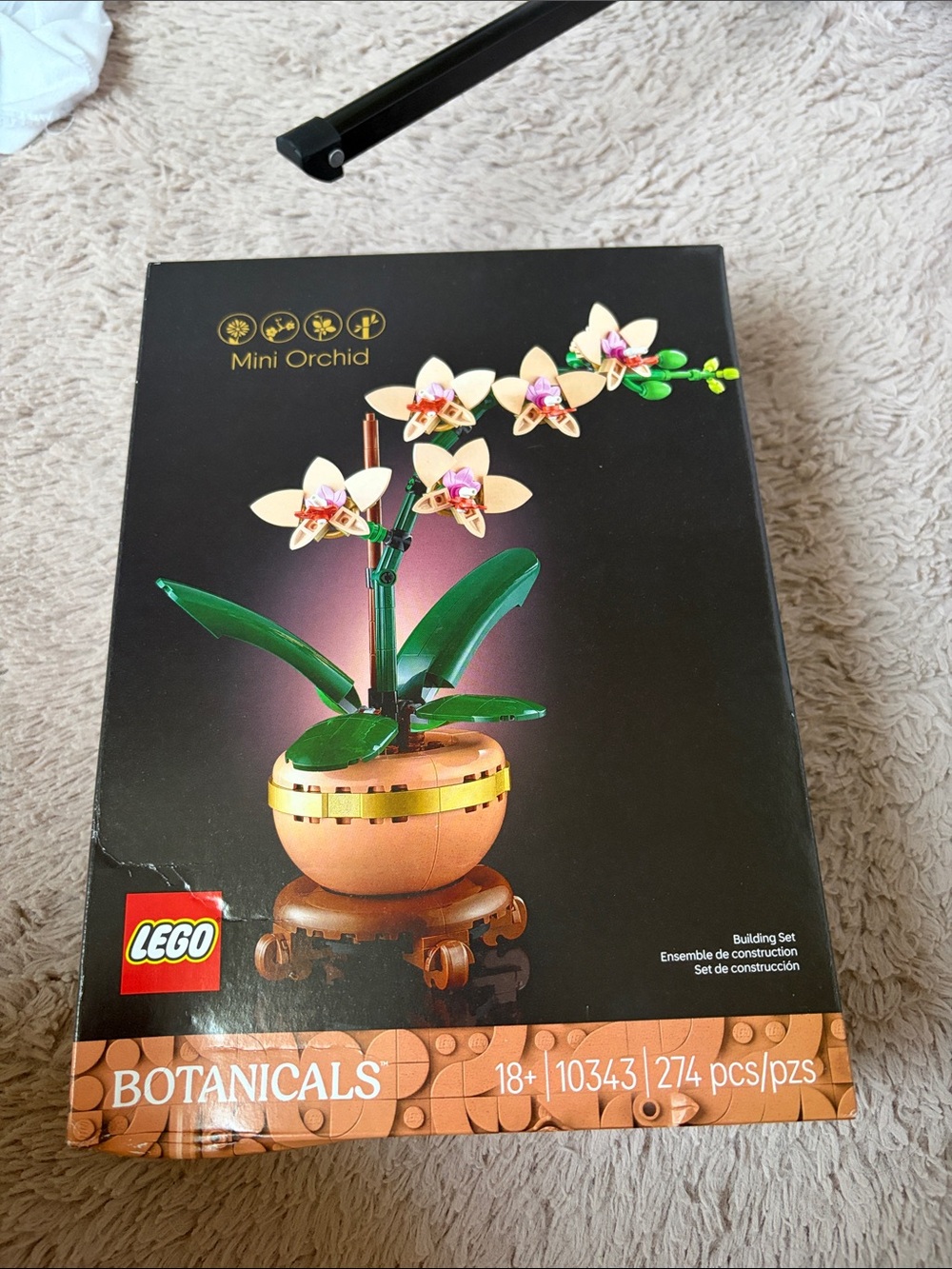 LEGO Mini Orchid Botanicals - Cream Blossoms & Green Leaves
